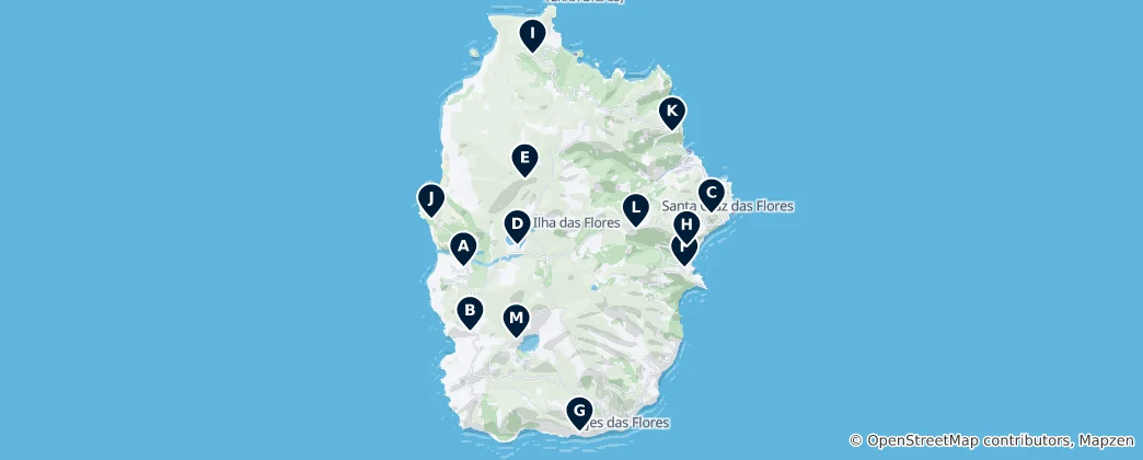 Stunning Flores Viewpoints 地图