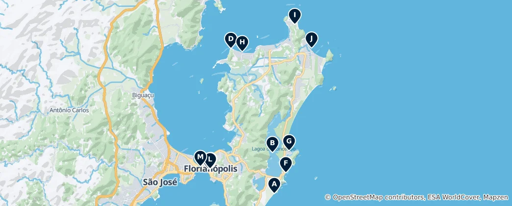 Florianópolis Must-Sees 지도