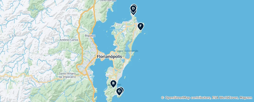 Mapa Scenic Viewpoints and Peaks