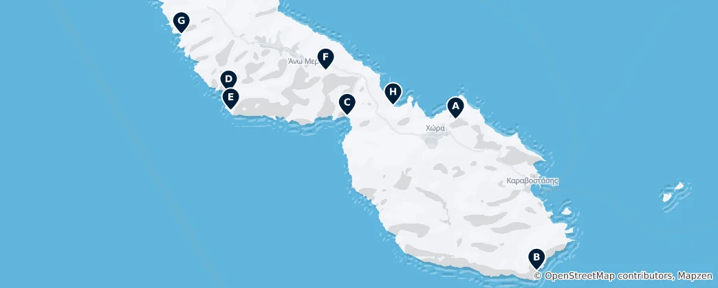 Mappa di Folegandros Essentials