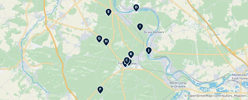 Mapa Nature and Parks