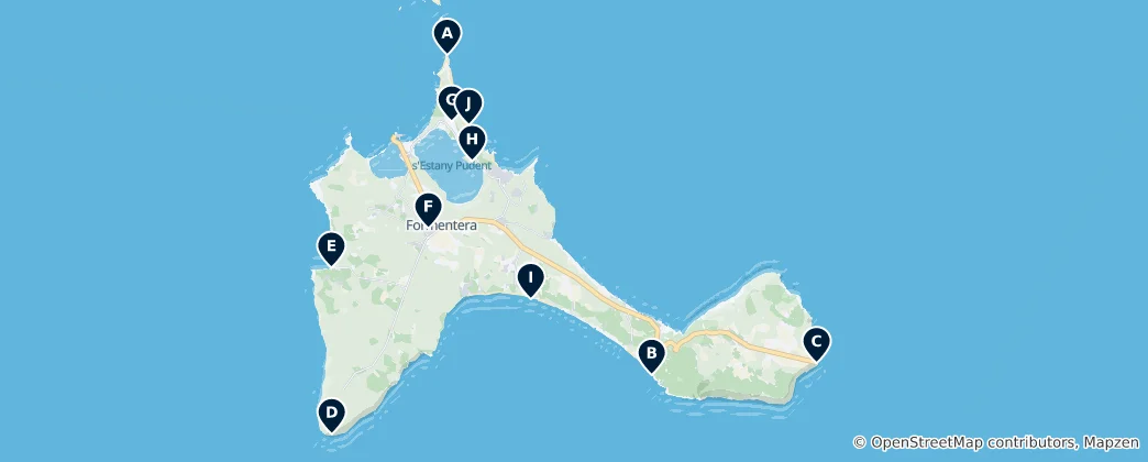 Mappa di Formentera's Absolute Essentials