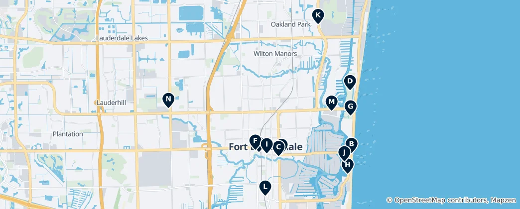 Map of Fort Lauderdale Essentials