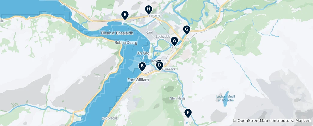 Karte von Scottish Heritage Trail