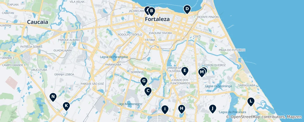 Map of Parks and Recreational Havens
