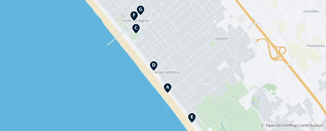 Map of Forte dei Marmi Essentials