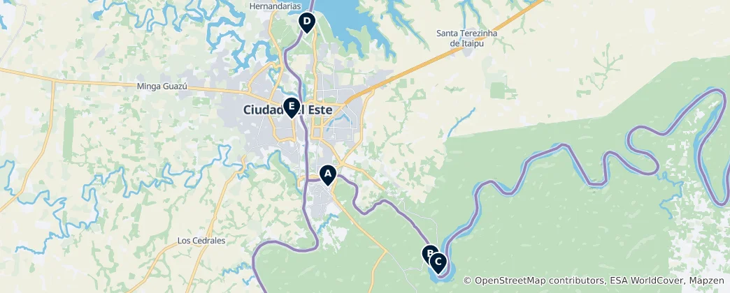 Mapa de Joias Ocultas do Iguaçu