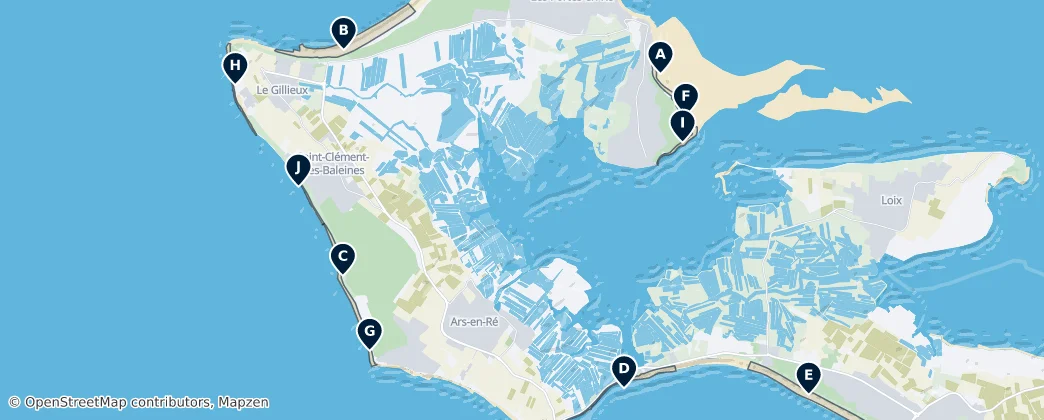 Beautiful Sandy Beaches — Mapa