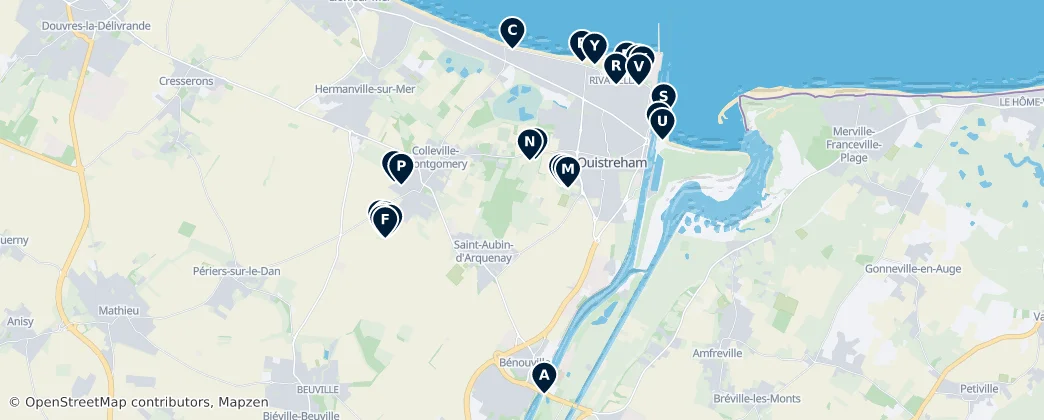 WWII Heritage Sites — Karte