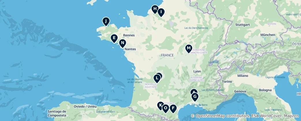Map of Archaeological Sites & Ruins
