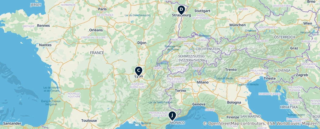Map of Hidden Gems