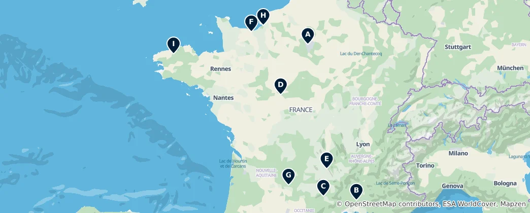 Map of Iconic Bridges and Viaducts