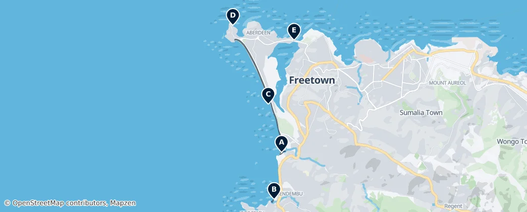 Coastal Escapes — Map