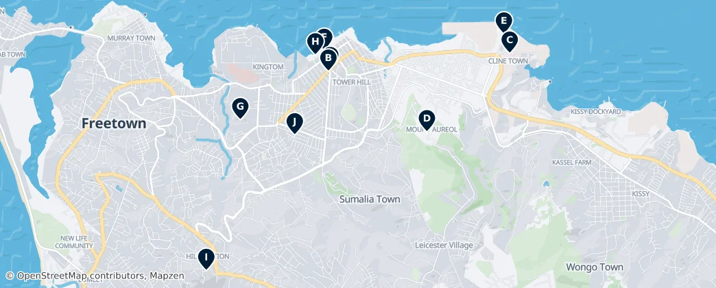Freetown Essentials — Map