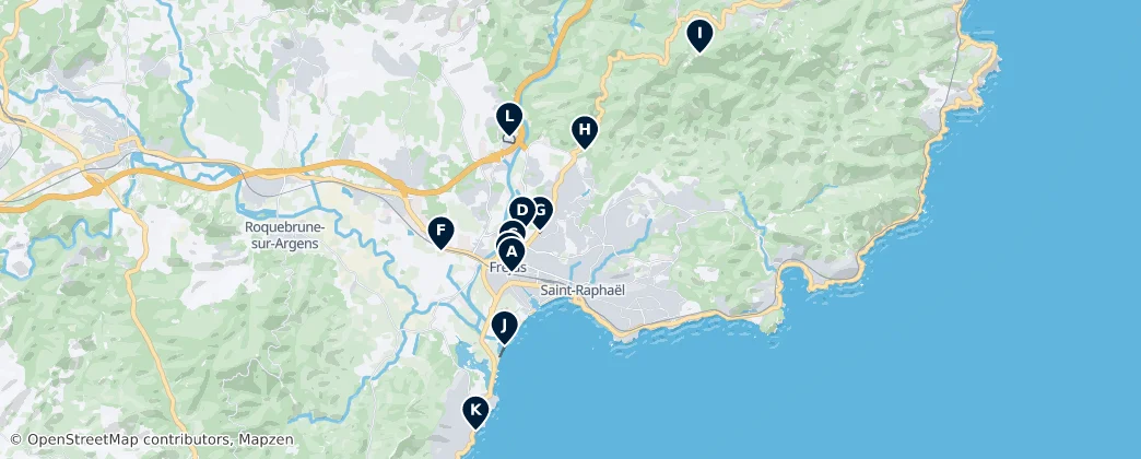 Best of Fréjus — 地图