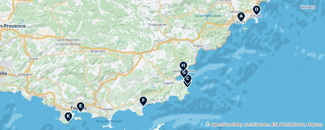 Map of Beaches and Coastal Gems