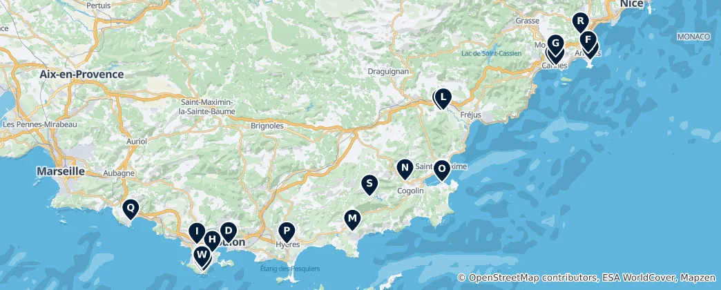Map of Churches and Religious Sites