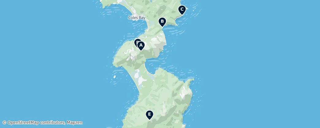 Coastal Lookouts — Map