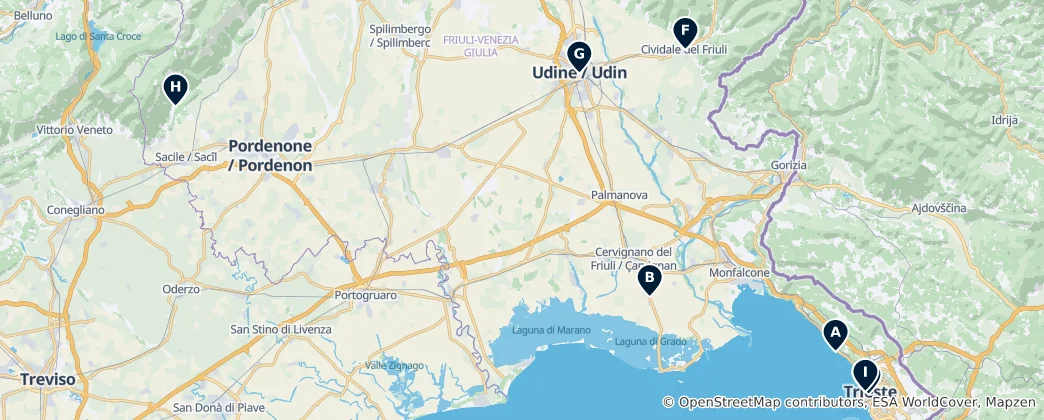 Map of UNESCO & Historic Landmarks