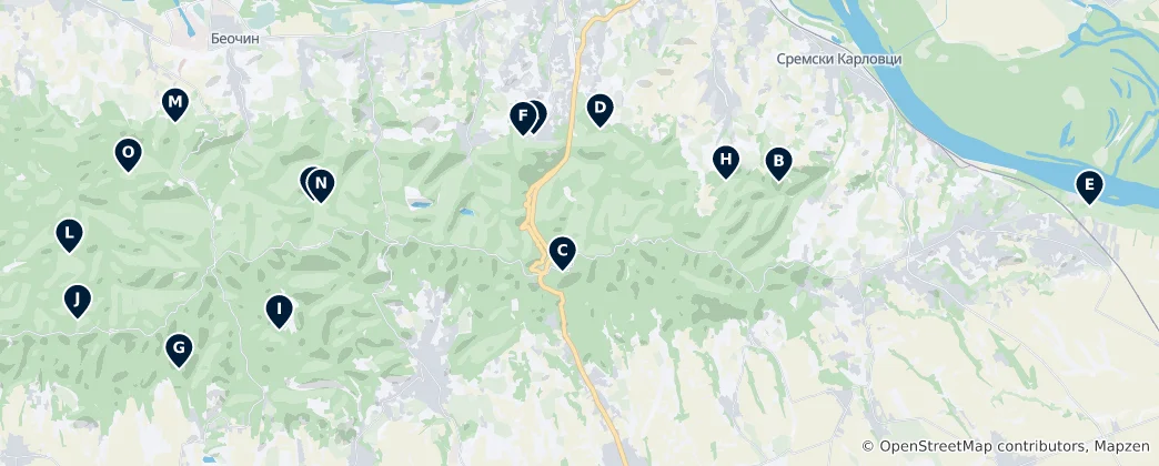 Mapa de Hiking & Nature