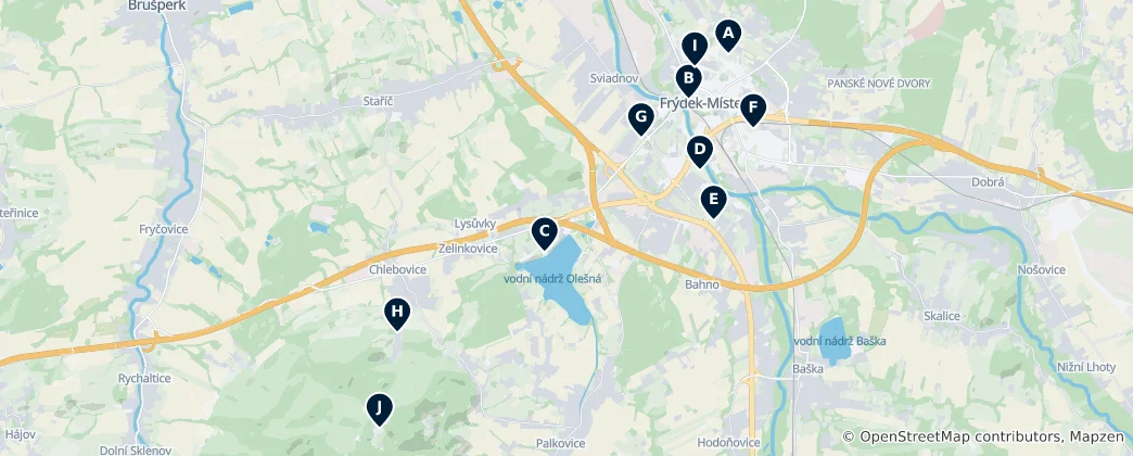 Map of Parks and Green Spaces