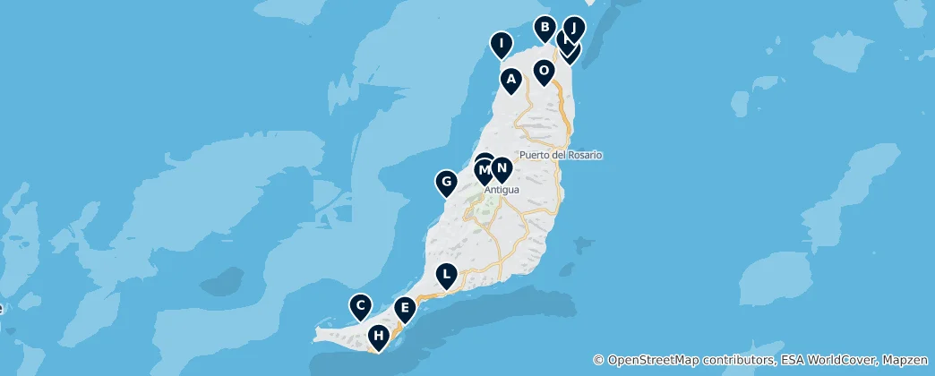 Mapa Fuerteventura's Absolute Essentials