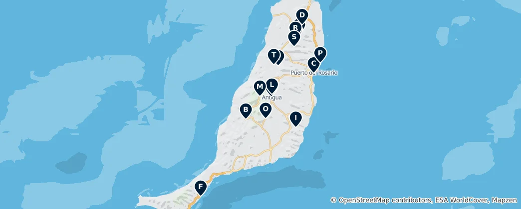 Map of Fuerteventura's Cultural Heritage