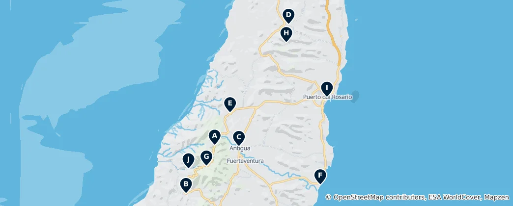 Mapa Historic Churches and Chapels