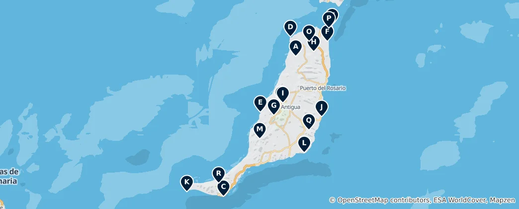 Mapa Viewpoints and Natural Landmarks