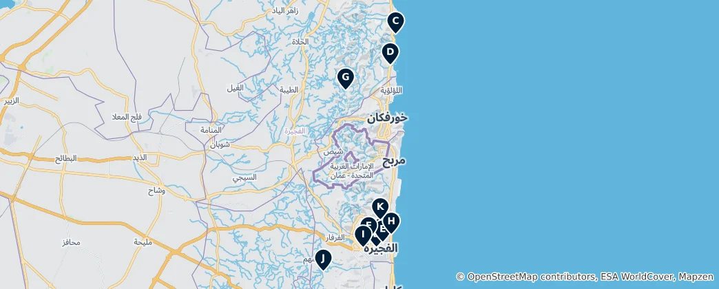 Mapa Fujairah Essentials