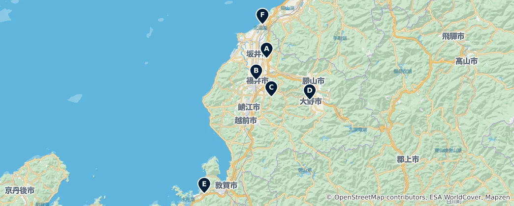Mapa Castles and Historic Ruins