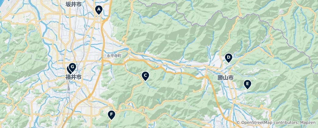 Map of Fukui Prefecture Essentials
