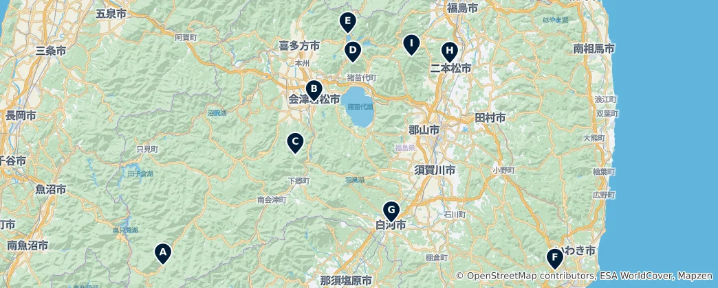 Fukushima Essentials 지도