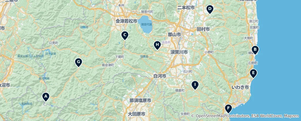 Mapa Tranquil Hot Springs