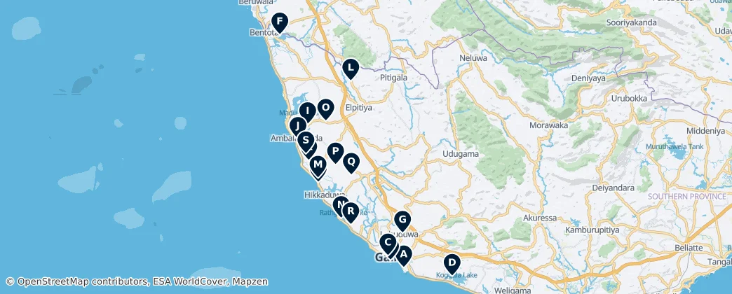 Map of Sacred Sites of Significance