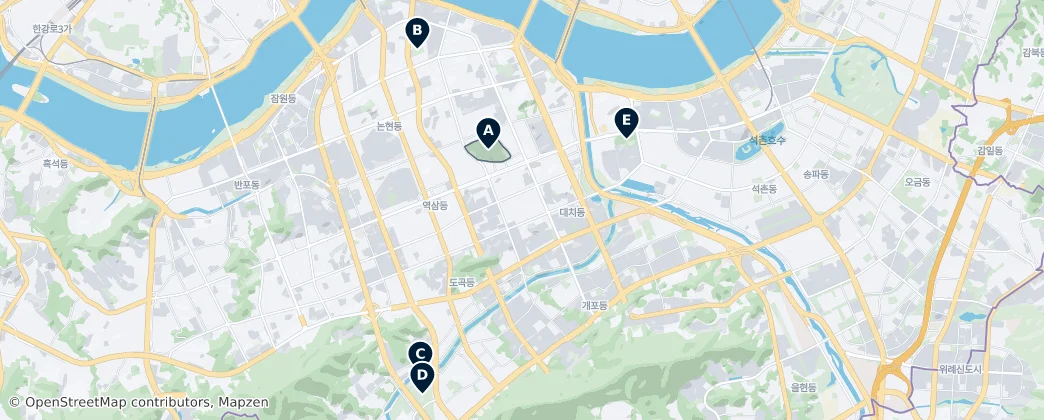 Urban Parks & Green Spaces — Térkép