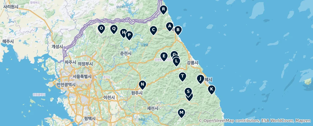 Map of Sacred Sites & Temples