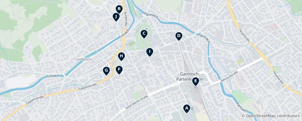 Map of Garmisch-Partenkirchen Essentials