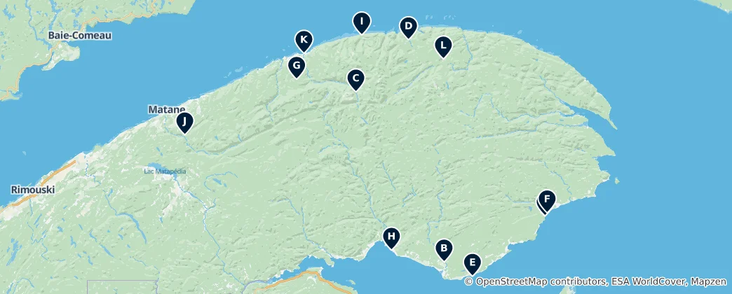 Map of Parks and Nature Escapes