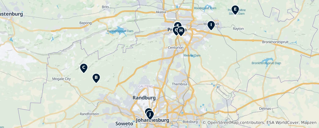 Mapa De Museums & Galleries