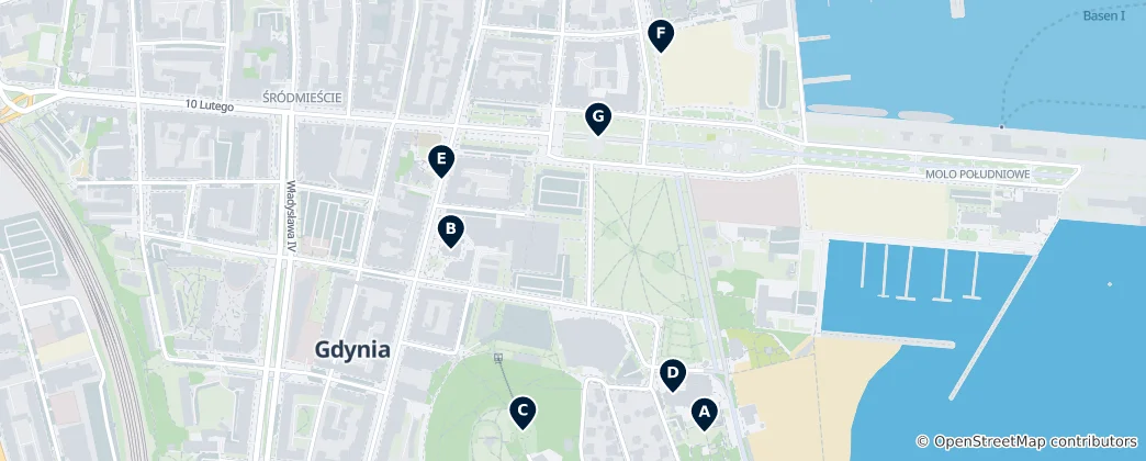 Карта Gdynia Unmissables
