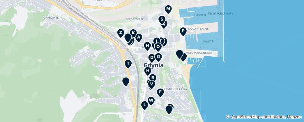 Карта Gdynia's Culinary Delights