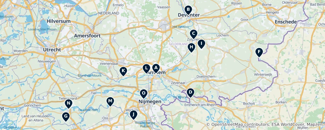 Carte de Historic Churches & Chapels