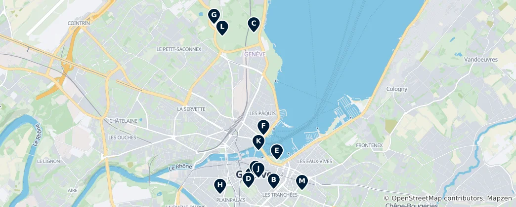 Geneva's Highlights 지도