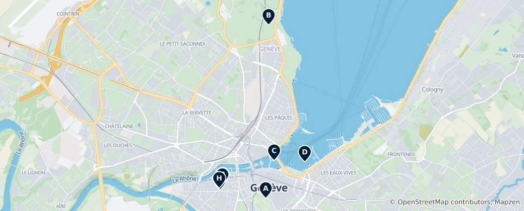 Mappa di Quiet Gardens & Memorials