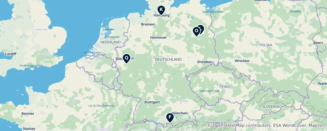 Map of German Architectural Wonders