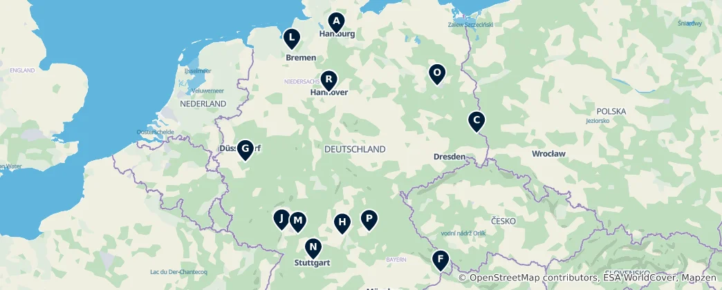 Map of Germany's Hidden Gems