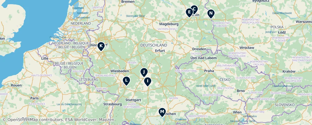 Historic Churches and Places of Worship 지도