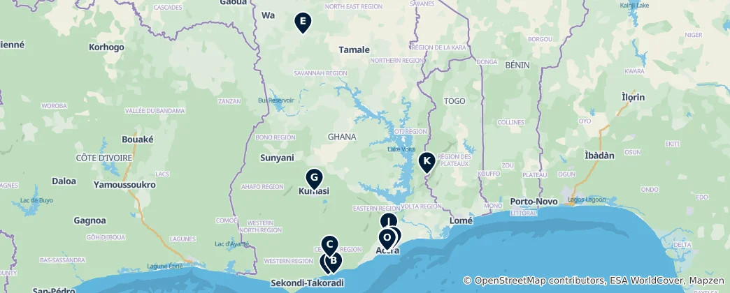 Map of Ghana Essentials