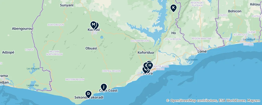 Mappa di Markets & Shopping